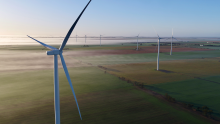 Photo of wind turbines at Murra Warra wind farm